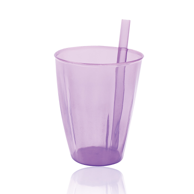 Şeffaf Pipetli Bardak