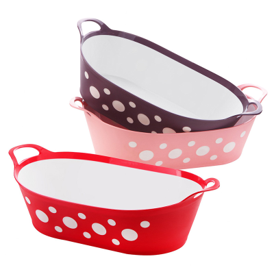 Fruit Basket With Speckled Oval Bread
